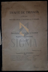 TRATATUL DE LA TRIANON, 4 IUNIE 1920 (TRAITE DE TRIANON, 4 JUIN 1920), FRONTIERE ENTRE LA ROUMANIE ET LA HONGRIE, 1925, Oradea Mare foto
