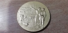 QW1 63 - Medalie tematica agricultura - Camera de agricultura - auriu - anii 1910