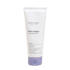 Mary and May White Collagen Cleansing Foam spumă de curățare facială cu colagen marin 150 ml