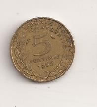 Moneda Franta - 5 Centimes 1966 v3 foto