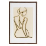Tablou Decorativ 3D Figură Feminină cu Detalii Aurii, CMCLASS