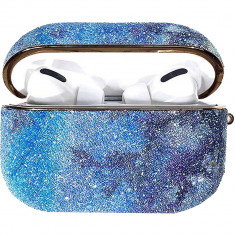 Husa De Protectie Rainbow shiny glitter Pentru Airpods Pro Albastru foto