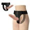Baile Ultra Passionate - Strap On cu Dildo Dublu Realistic, 18x3.6 cm