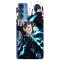 Husa compatibila cu Motorola Edge 20 model Rin flames Blue exorcist, Silicon, TPU, Viceversa