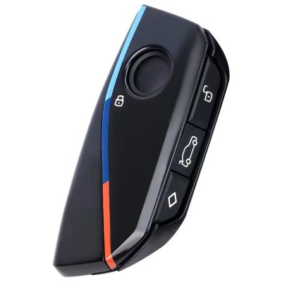 Carcasa Cheie Bmw X1, XM, IX, X5, X6, X7, I7, Smartkey, Negru, Compatibila foto