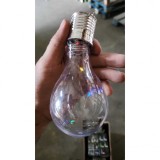 Lampa Solara LED Decorativa sub forma de Bulb, pentru exterior, suspendata, IP65, Ultron Transparent, lumina Multicolora, Flippy