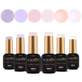 Cumpara ieftin Set 6 Rubber Base 10ml LUXORISE, Glam Crush