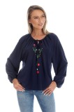 Cumpara ieftin Bluza Dama, Eranthe, Boho, stil IE cu Pictura Realizata Manual V358 - XL