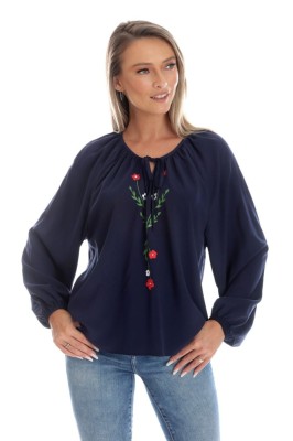 Bluza Dama, Eranthe, Boho, stil IE cu Pictura Realizata Manual V358 - S foto