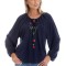 Bluza Dama, Eranthe, Boho, stil IE cu Pictura Realizata Manual V358 - S