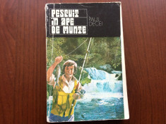 pescuit in ape de munte paul decei editura ceres pescuit rauri harti 1975 RSR foto