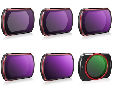 Set profesional 6 filtre, STARTRC, compatibile cu DJI Osmo Pocket 3, CPL,UV, ND8, ND16, ND32, ND64 foto