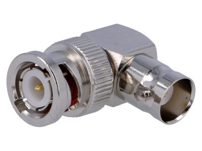 Conector BNC 90&amp;deg; 50&amp;Omega; aurit foto