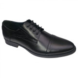 Pantofi barbatesti eleganti din piele naturala negri si maro 39-44, 40 - 43, Negru