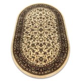 Covor Royal Adr oval model 1745 caramel, 100x180 cm