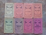 Lot 8 carti vechi interbelice, colecția Biblioteca Luceafarul, Nr. 1,16,29,30,52,55,56,67.