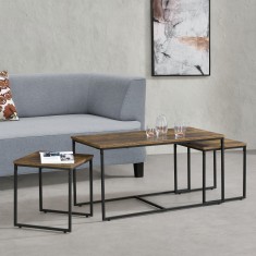Set masute Haparanda 1 masa cafea cu alte 2 masute living [en.casa] HausGarden Leisure foto