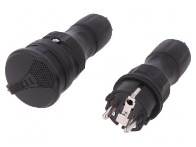 Conector Alimentare AC 2P PE 250VAC 16A foto