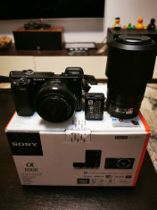 Aparat foto Mirrorless Sony A6000 Kit (16-50 F/3.5-5.6 si 55-210 F/4.5-6.3) foto