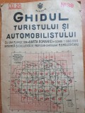 Ghidul turistului si al automobilistului-perioada interbelica-harta romania mare