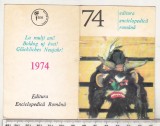 Bnk cld Calendar de buzunar 1974 - Editura Enciclopedica Romana