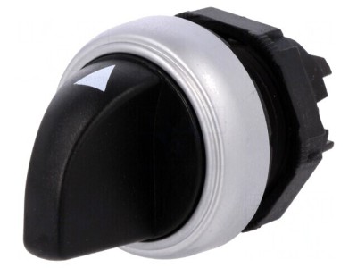 Comutator Rotativ 22mm Negru 3 Poziții foto