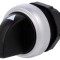 Comutator Rotativ 22mm Negru 3 Poziții