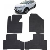 Set Premium de Covorase din Cauciuc Negru pentru Hyundai Santa Fe 3 DM 12-18 Performance AutoTuning