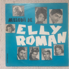 Elly Roman Melodii disc 10" vinyl mijlociu muzica usoara latin pop EDD 1190 VG+