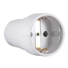 Cupla, IP20, alba, cu contact protectie, 16 A, 250 V