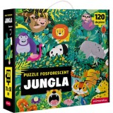 Puzzle fosforescent, Mimorello, Jungla, 120 piese
