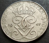 Moneda istorica 5 ORE - SUEDIA, anul 1947 * cod 3018 = excelenta!, Europa, Fier