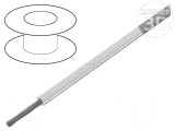 Cablu litat 18AWG PVC alb 600V 30m