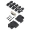 Conector D-Sub mamă 9 pini, lipire