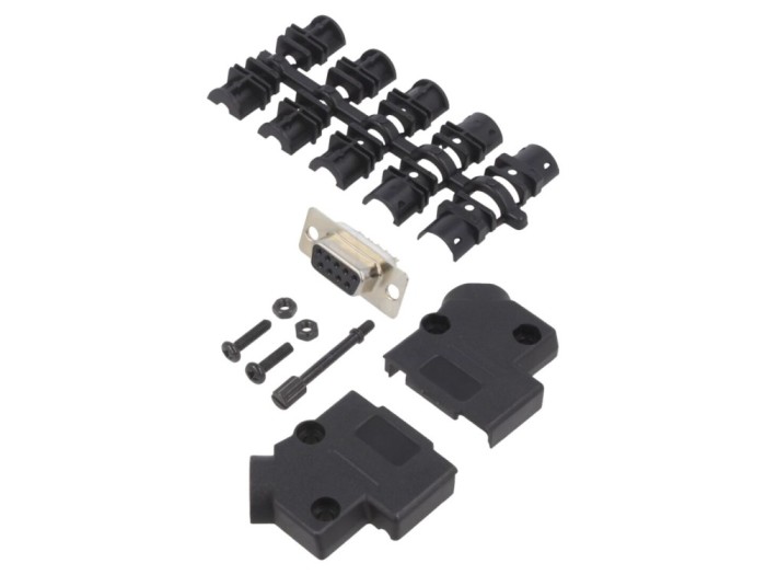 Conector D-Sub mamă 9 pini, lipire