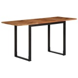 VidaXL Masa de sufragerie 140x70x75 cm din lemn masiv de salcam