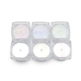 Set de 2 unități: Decorațiuni pentru unghii, Nail Art Decoration 6 buc, alb