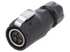 Conector Circular Mama Amphenol 4 Pini IP67 MRD Serie Montare Cablu Gold Flash