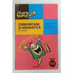 COMUNICARE SI GRAMATICA IN EXERCITII , CLASA A VII-a de MATEI CERKEZ , 2005