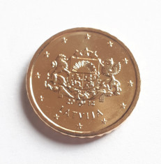 Letonia - 10 Cents / Euro centi - 2014 - UNC (din fisic) foto