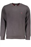 Cumpara ieftin Bluza barbati cu maneca lunga si imprimeu cu logo gri (Marime: 2XL), U.S. GRAND POLO EQUIPMENT &amp; APPAREL