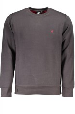Bluza barbati cu maneca lunga si imprimeu cu logo gri (Marime: 2XL) foto