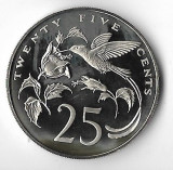 Moneda 25 cents 1977 - Jamaica, PROOF, tiraj: 10000
