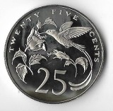 Moneda 25 cents 1977 - Jamaica, PROOF, America de Nord, Cupru-Nichel