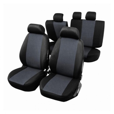 Set Huse Scaune Auto pentru Skoda Scala - RoGroup, cu fermoare bancheta rabatabila fractionata, 9 piese foto