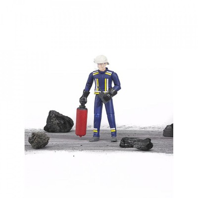 Bruder - Figurina Pompier Cu Accesorii foto