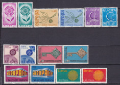 ITALIA 1964/1965/1966/1967/1968/1969/1970 EUROPA CEPT SERII MNH foto