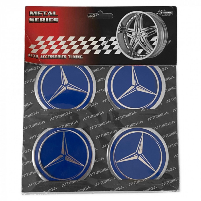 Set 4 Buc Autocolant Roata Mercedes-Benz 60MM AB-MERCEDES