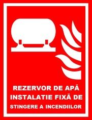 Placuta pentru rezervor de apa instalatie fixa de stingere a incendiilor foto