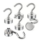 Carlige Magnetice Neodim Set 6 Bucati Puternice Fixare